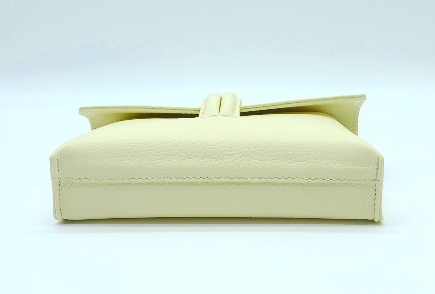 Genuine Pebble Leather Crossbody Handbag - Lemon Yellow – Made In Italy