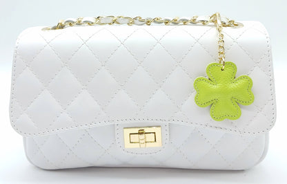 Leather Keychain Bag Charm – Made In Italy (Bright Colors)