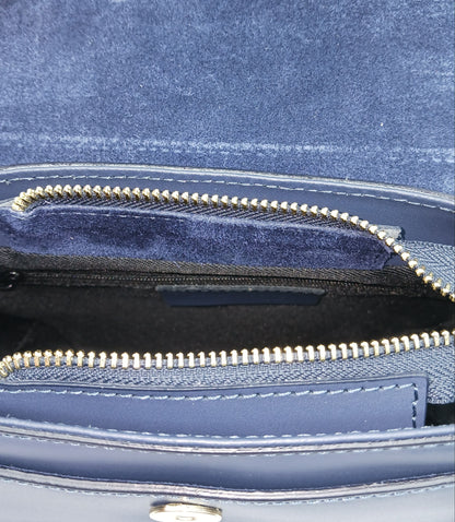 Navy Blue Genuine Leather Shoulder Crossbody Handbag – Made In Italy
