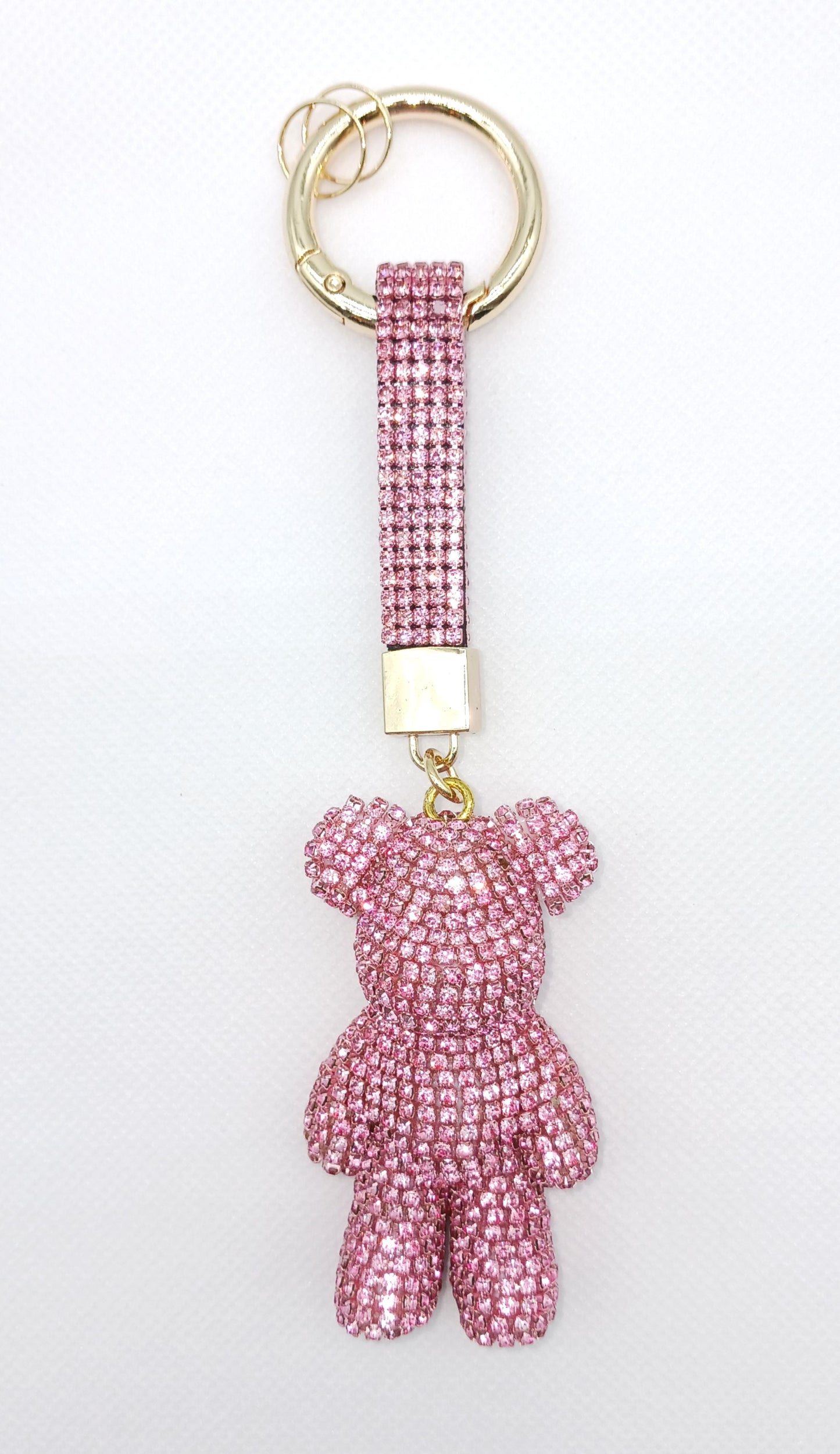 Bling Rhinestone Bear Keychain Bag Charm