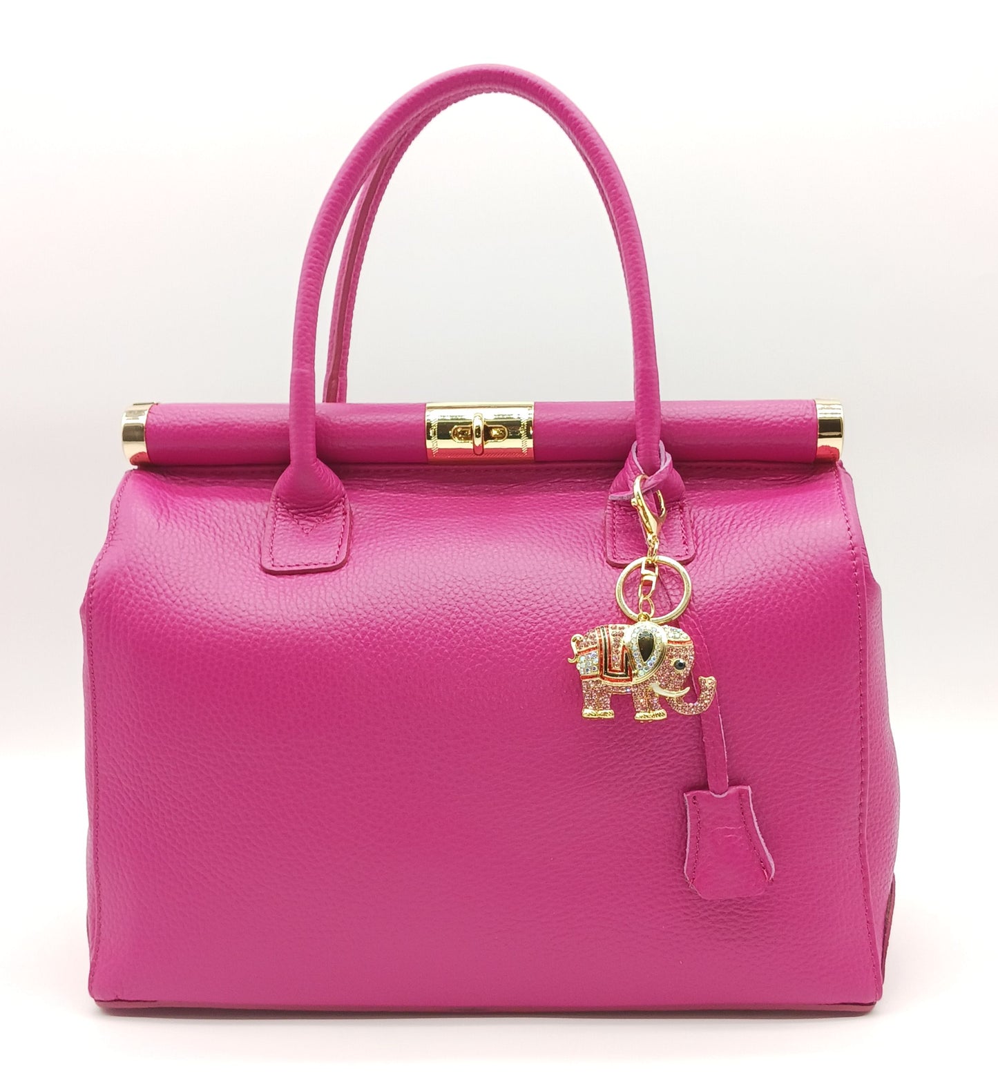 Bling Elephant Rhinestone Keychain Bag Charm