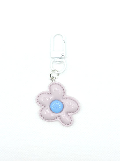 Colorful Resin Flower Keychain Bag Charm