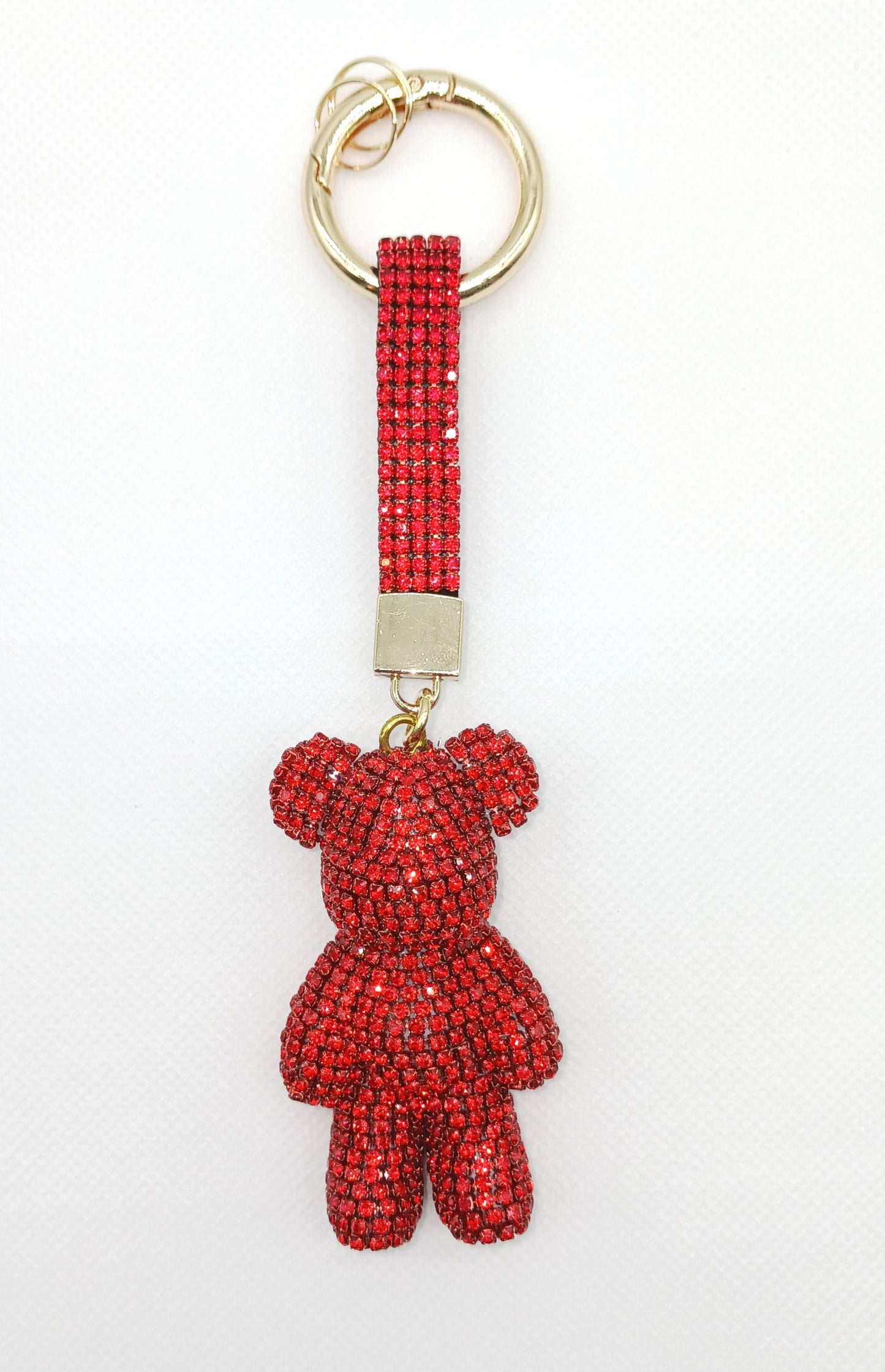 Bling Rhinestone Bear Keychain Bag Charm