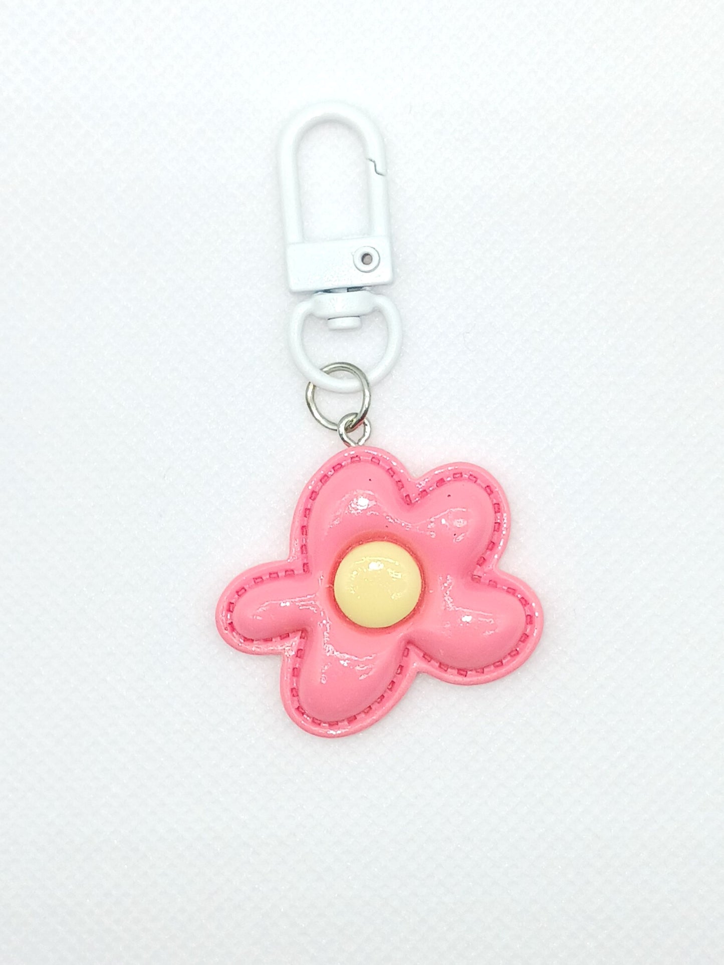 Colorful Resin Flower Keychain Bag Charm