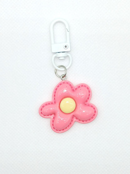 Colorful Resin Flower Keychain Bag Charm