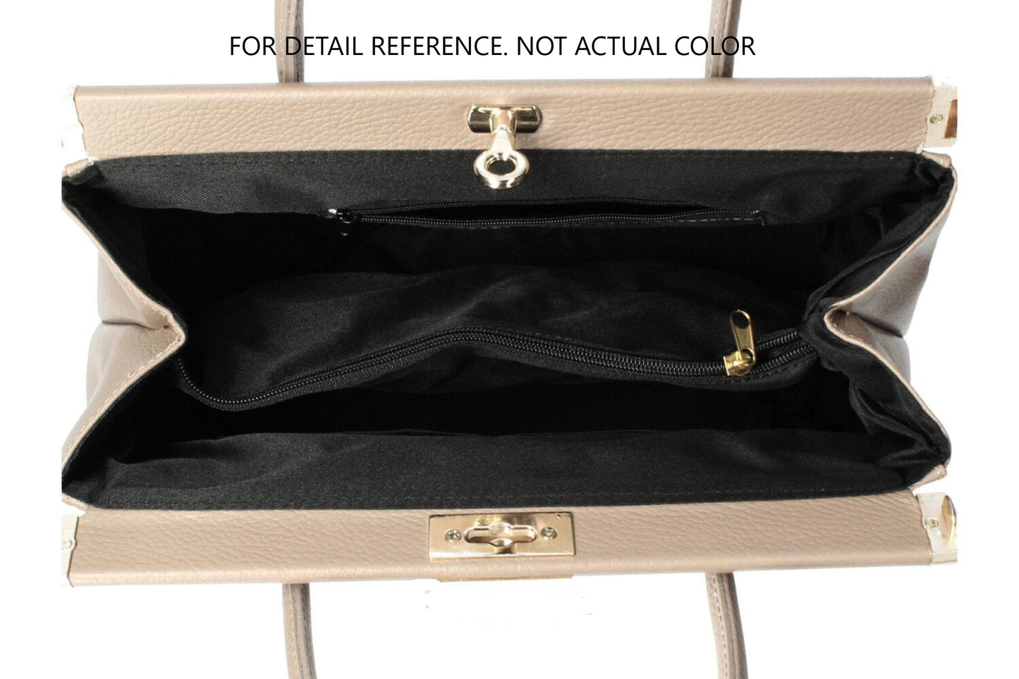 Lock & Key Genuine Pebble Leather Handbag Satchel - Green – Made In Italy