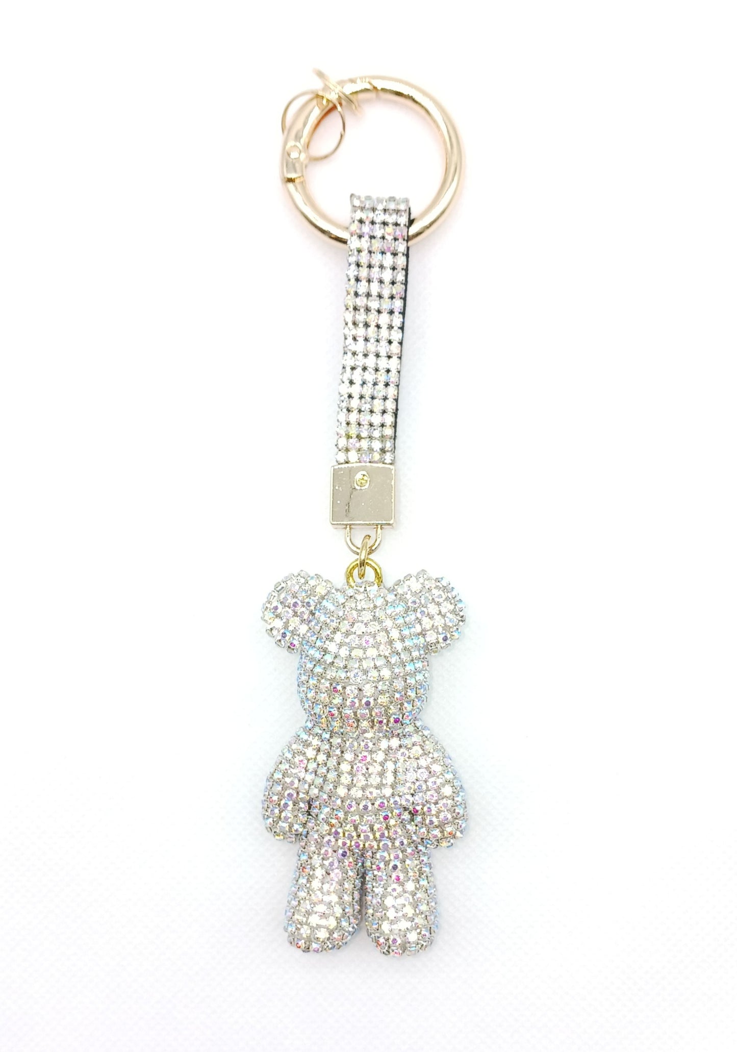 Bling Rhinestone Bear Keychain Bag Charm