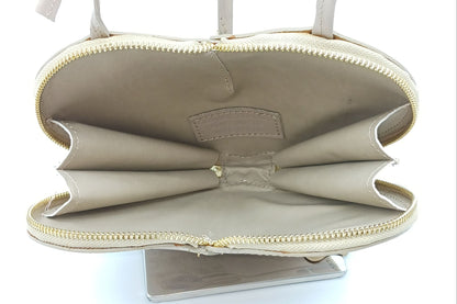 Taupe Genuine Leather Heart Crossbody Handbag – Made In Italy