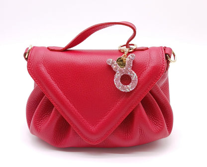Bling Zodiac Rhinestone Keychain Bag Charm