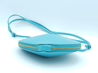Turquoise Genuine Leather Heart Crossbody Handbag – Made In Italy