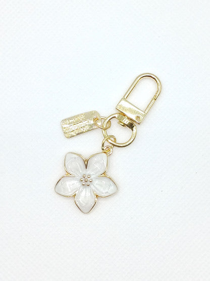Small Flower Keychain Bag Charm