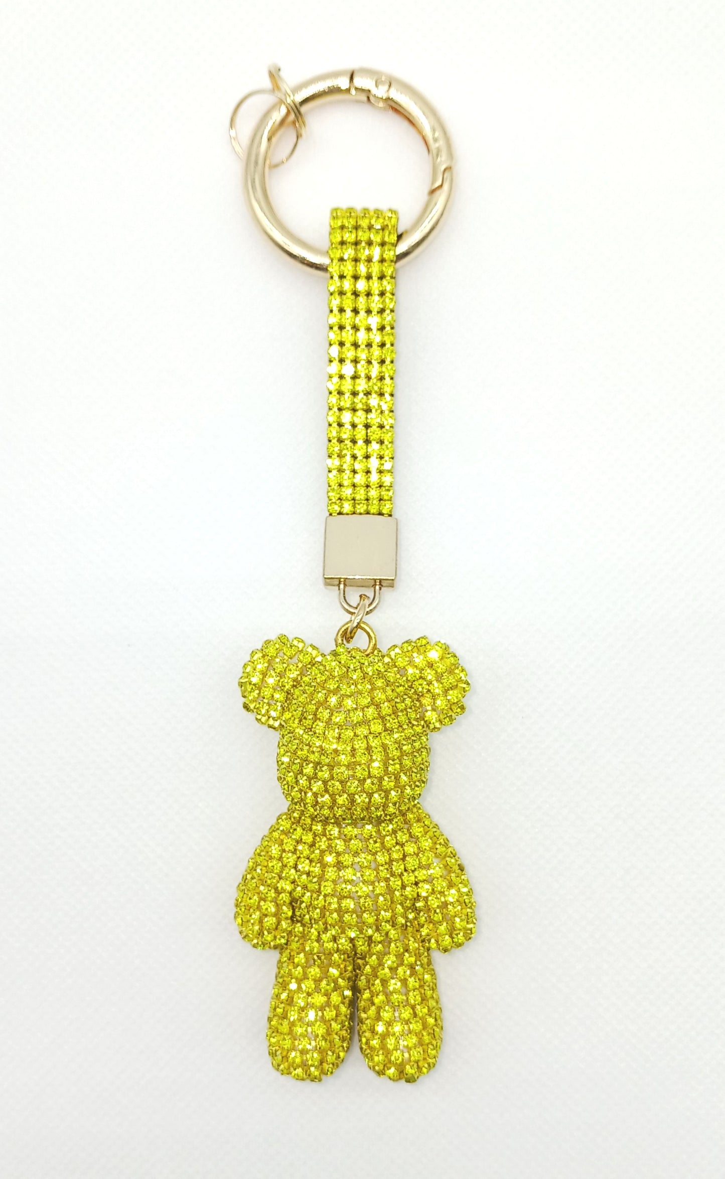 Bling Rhinestone Bear Keychain Bag Charm