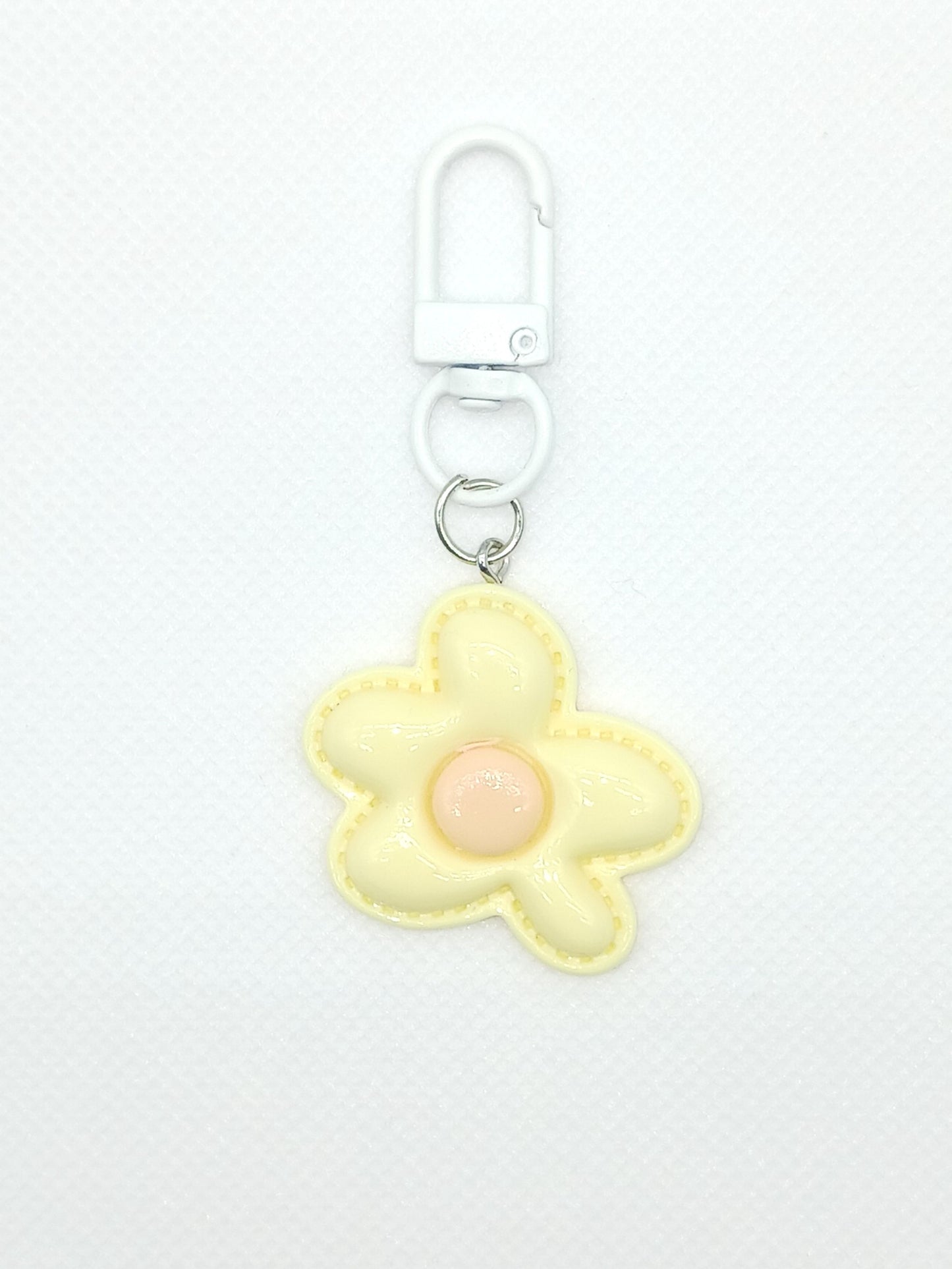 Colorful Resin Flower Keychain Bag Charm